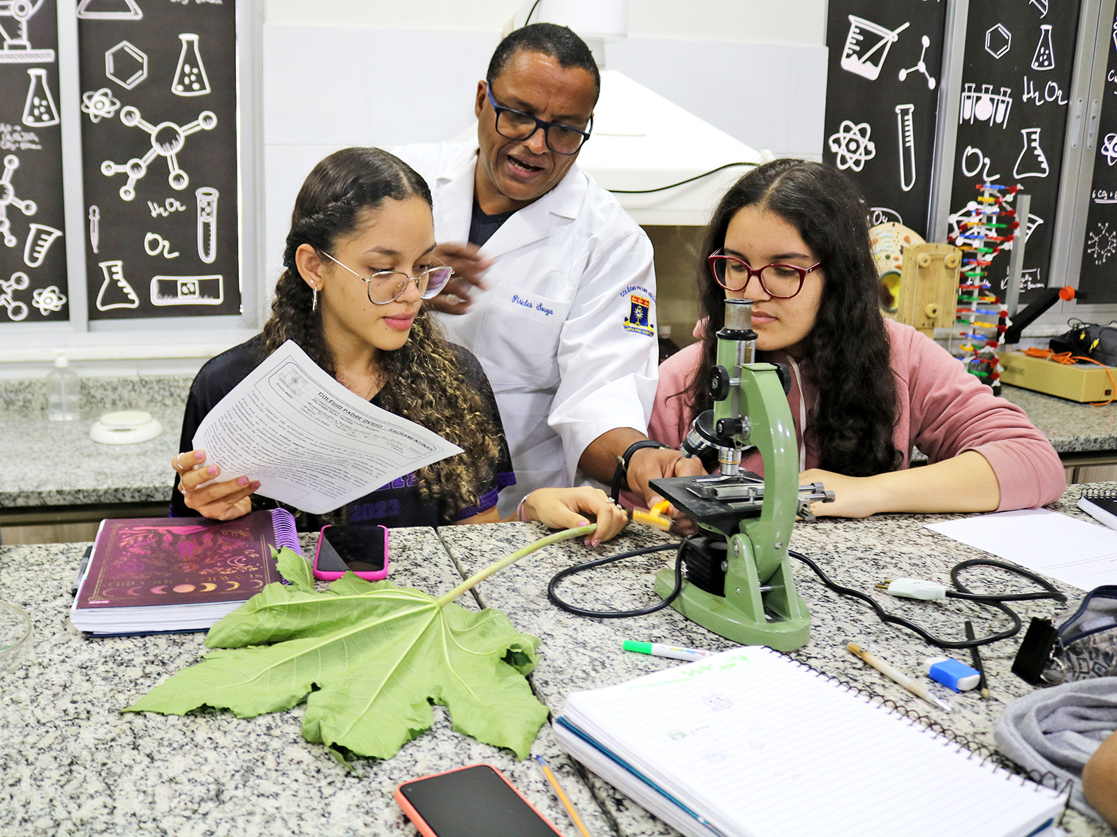 LABORATÓRIO DE CIÊNCIAS - HISTOLOGIA VEGETAL - IDENTIFICAÇÃO DE TECIDOS - 3ª SÉRIE - 11/07/2023